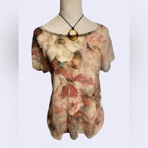 Coral Bay Floral Print Women's Top